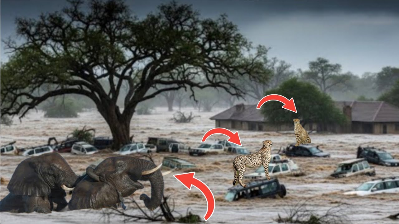 Mass Evacuations in South Africa! Flash Floods Sweep Away Animals, Homes, and Vehicles in Kruger,