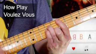 'voulez vous' abba guitar lesson