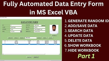 Fully Automated Data Entry Form in MS Excel VBA | English|