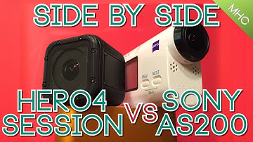 GoPro Hero4 Session vs Sony AS200V EVERY Aspect Covered