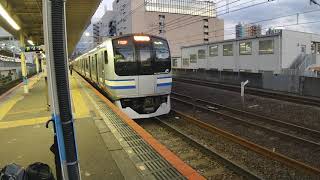 総武快速線 快速久里浜行き E217系Y−128編成 船橋駅にて