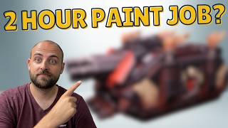 Can I paint a Warhammer 40k tank in 2 hours?