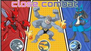 Scizor vs Machamp vs Lucario close combat 👊👊 #pokemonunite  #scizor #lucario #machamp #closecombat