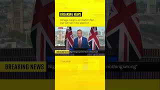 BREAKING: Reform UK leader Nigel Farage announces he will resign as an MP BREAKING: Reform UK leader Nigel Farage announces he will resign as an MP