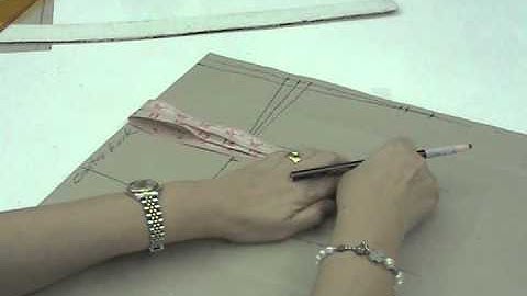 Lesson 2-33  EXTRA LARGE Back Block Pattern Skirt Part 4 - BASIC DRESS WITH WAISTLINE