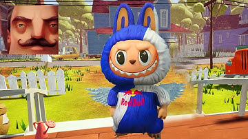 Hello Neighbor Labubu - My New Neighbor Labubu Red Bull Final History Gameplay Walkthrough