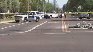 Motorcyclist killed in multiple-vehicle crash in Phoenix