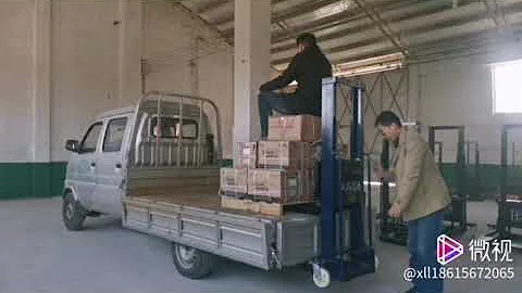 1000kg self lifting Pallet stacker with Lithium battery