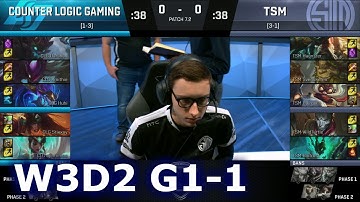 CLG vs TSM Game 1 | S7 NA LCS Spring 2017 Week 3 Day 2 | TSM vs CLG G1 W3D2