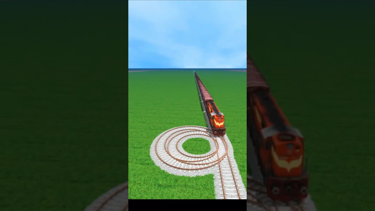 Unique Dangerous Diamond Track 😱 Indian Train Simulator 