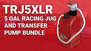 TERA PUMP - TRJ5XLR 4 AA Battery Powered AUTO STOP Pump with Included 5 Gallon Automotive Can