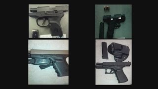 Loaded guns found
