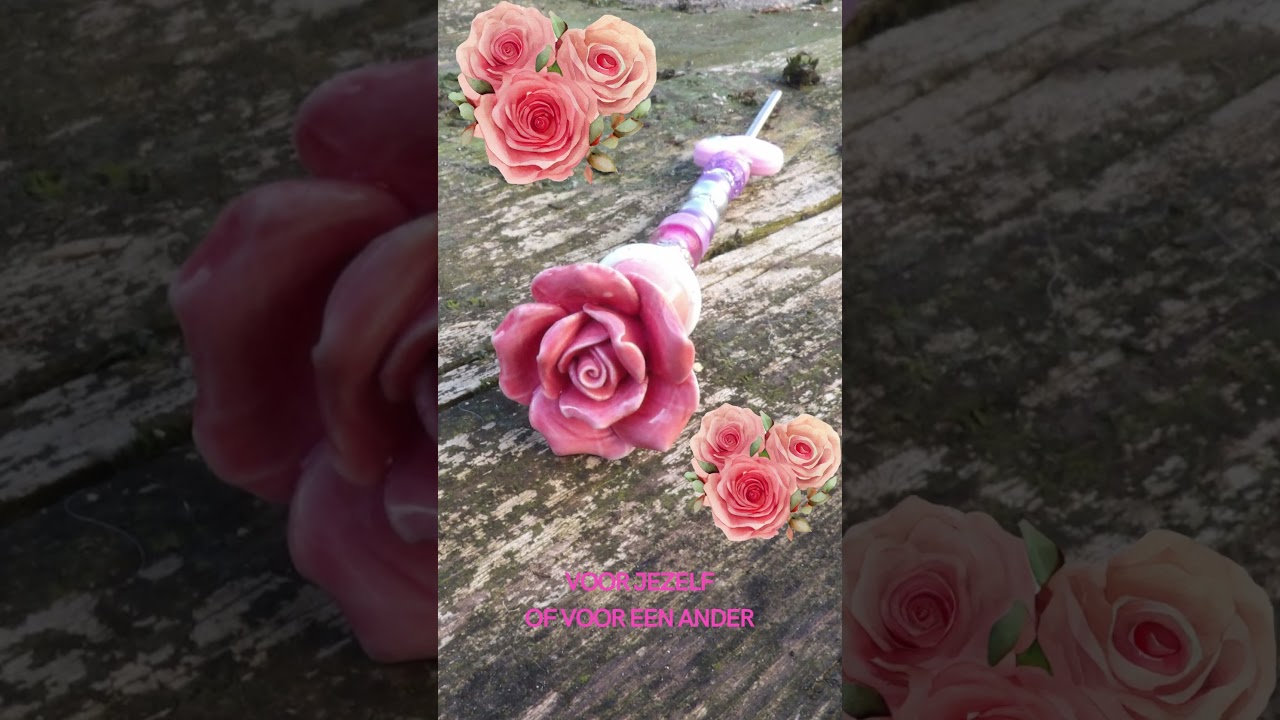 MemoraMarker – Roze Porseleinen Roos | Herinneringsornament vol liefde 🌸👇 