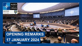 Opening remarks of the 190th NATO Military Committee in Chiefs of Defence Session, 17 January 2024