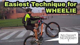 How to Wheelie a Bicycle Which Does not Have GEARS ! 🔥🔥🔥