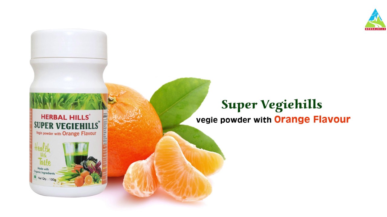 Orange Flavored Natural Vegetable Powder - Super Vegiehills Powder ...