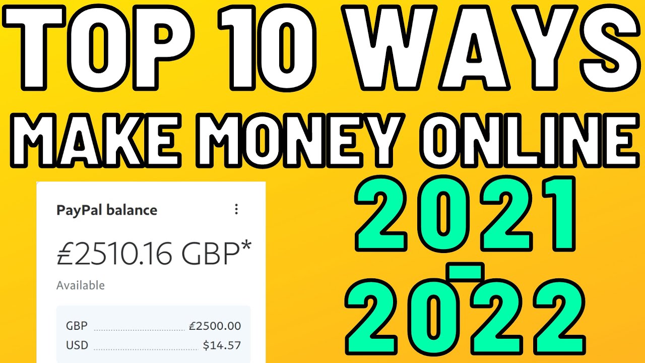 TOP 10 WAYS TO MAKE MONEY ONLINE FOR BEGINNERS IN 2021  CHOOSE WITHOUT GETTING SCAMMED!