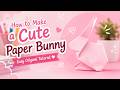 How to Make a Cute Paper Bunny 🐰 | Easy Origami for Beginners
