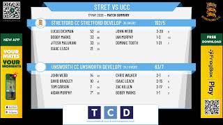 Stretford CC Stretford Development XI v Unsworth CC Unsworth Development XI
