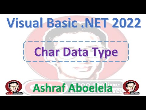 Visual Basic  Net 2022  39  Char Data Type