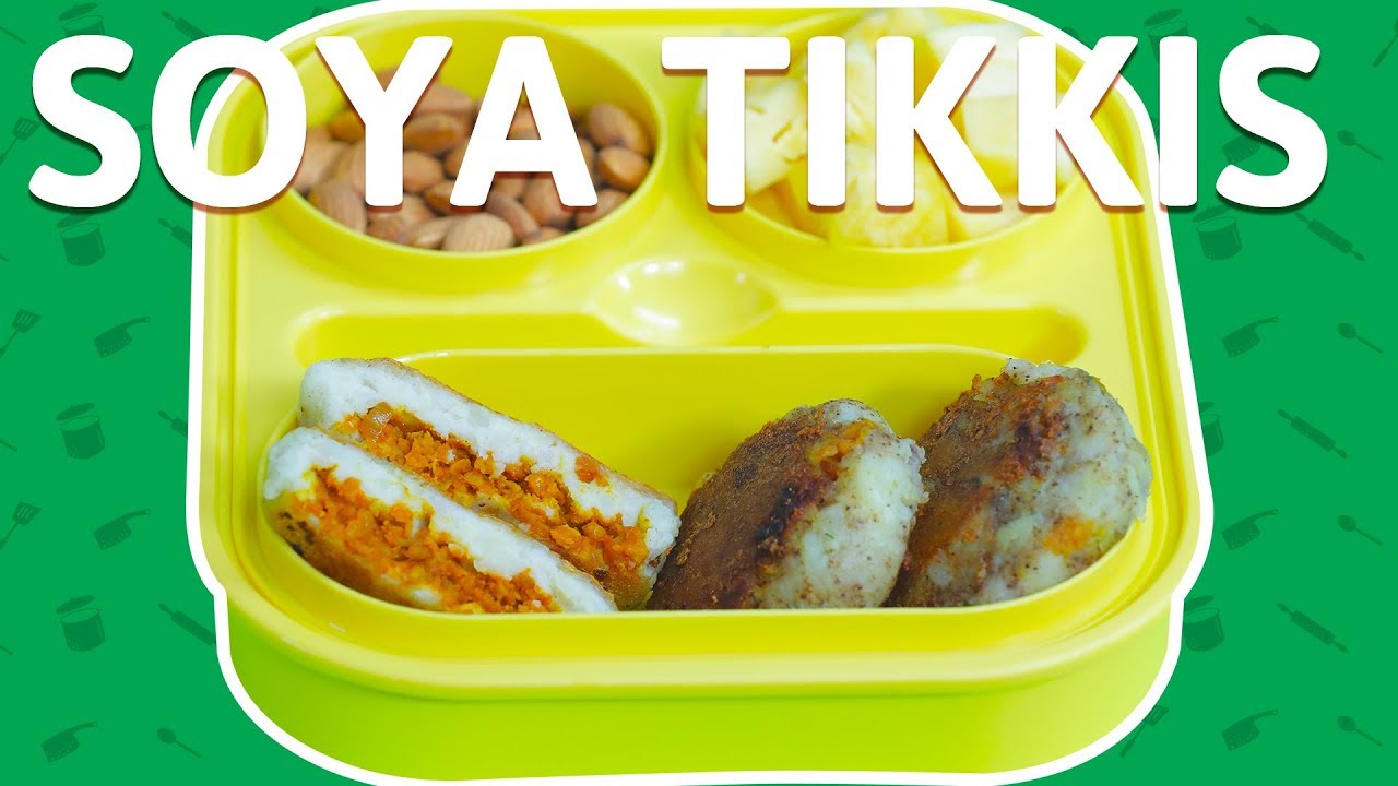 Crispy Soyabean Tikki - Soya Aloo Tikki Recipe - Healthy Snack Recipe - Tiffin Recipe For Kids | India Food Network