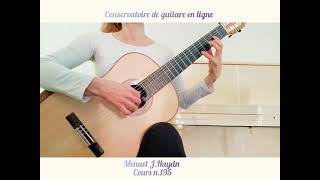 Cours de guitare n.195 Menuet J.Haydn Cursus complet au : 