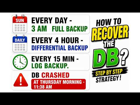 How to Recover Crashed Database in SQL Server Part -2 | Real Time DBA Scenario | Contant-9007855728|