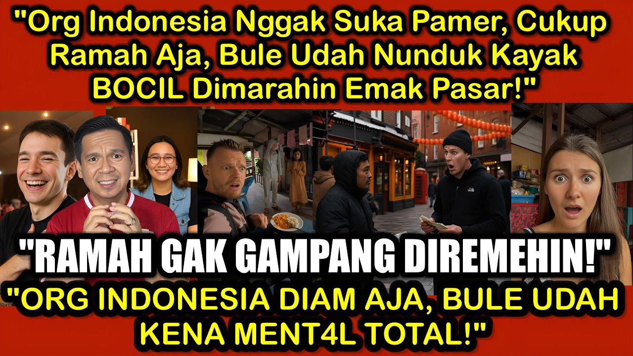 Indo ramah BUKAN berarti lemah! Org Indo SENYUM aja, bule sok elit LANGSUNG nyesel & mau pindah WN!