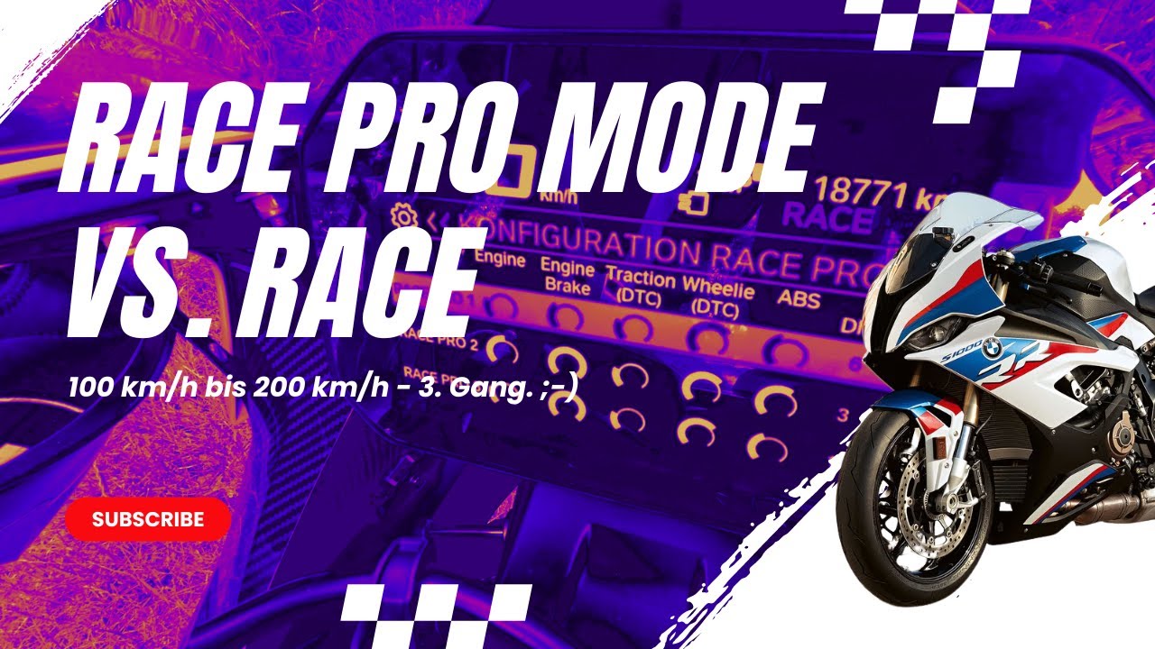 Normal Bmw Racing BMW S1000 RR im Race Pro Mode vs. Race