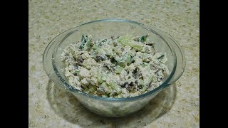 Салат с грибами и курочкой. Салат с грибами и курочкой.