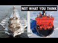 Why military ships are gray and icebreakers red