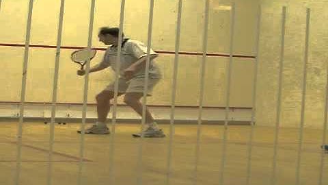 Squashcannon ballmachine drill: backing up to create space