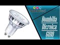 Video: Dicroica LED GU10 8W ALTA LUMINOSIDAD - Cristal - 24º - SMD1A1A