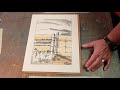 Ink Transfer Drawing with Mark Zimmerman- Red Ridge–Wind Clouds