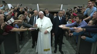 Pope Francis: Setting up Nativity scene at home is opening door of our life to God