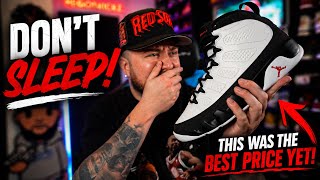 THIS PRICE FOR THE JORDAN 9 SPACE JAM IS INSANE THEY SOLD OUT EXTREMELY QUICK DON T SLEEP
