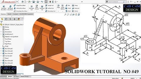 SOLIDWORK TUTORIAL NO #49. #solidworkbeginnersexercise.