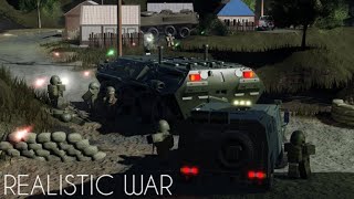 Война в режиме 🠞 Realistic war(Роблокс)