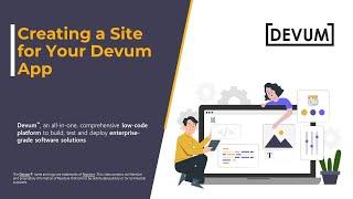Creating a Site for Your Devum App