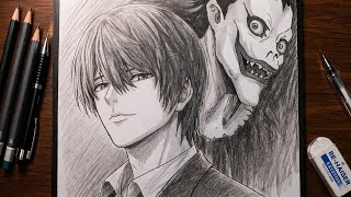 How To Draw Light Yagami - Kira | Death Note | Step By Step Anime Drawing Tutorial