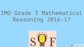 Maths Olympiad Question Paper-2016-17- Grade 3- Mathematical Reasoning