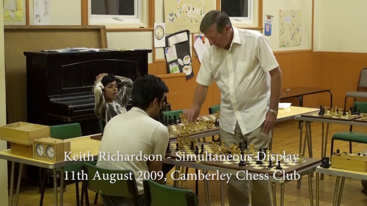 Keith Richardson, Chess Simultaneous Display - YouTube