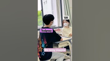 BTS IMAGINE: When Taehyung, as your school crush ❤️🥰💝 #btsff #btsimagines #btsreaction #taehyungff
