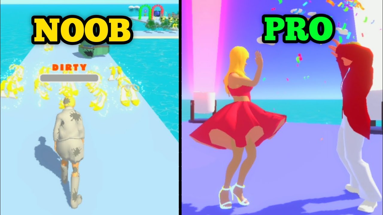 Noob vs Pro in Cinderella Run 3D - New Today Cinderella Run 3D Game Play
