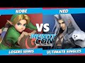 Infinity Con 2021 Losers Semis - Kobe (Young Link, Lucina) Vs. Ned (Sephiroth) SSBU Ultimate