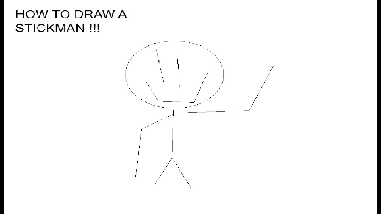 How to draw a stickman [TUTORIAL] - YouTube