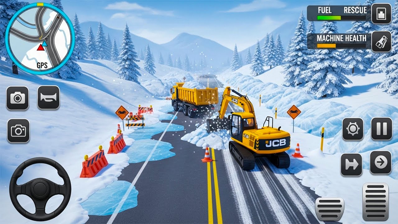 JCB Construction Simulator 3D - Real JCB Excavator Crane Game - Android Gameplay