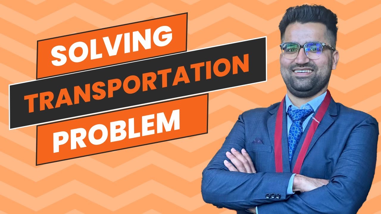Transportation Problem through Excel Solver - YouTube