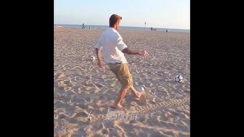 Real or Fake? David Beckham's trickshot... What do you think? Real or Fake?