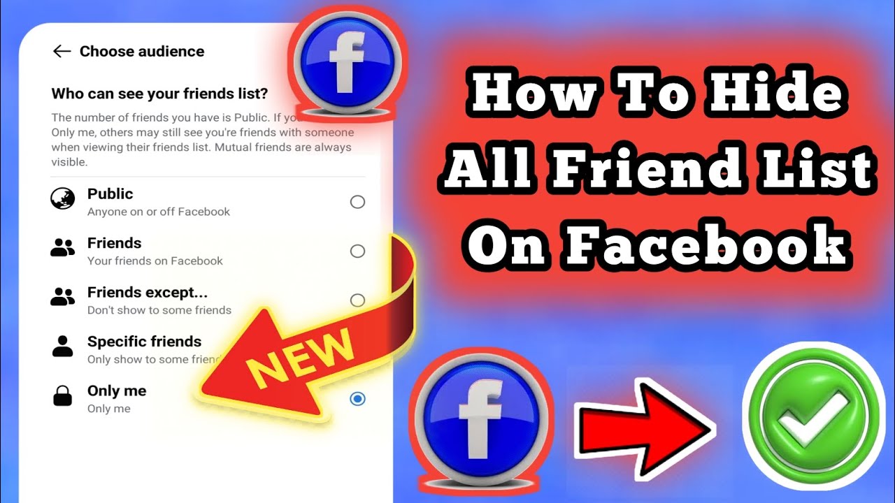 New! How to Hide Facebook Friends List 2025 | Hide Friends on Facebook ...